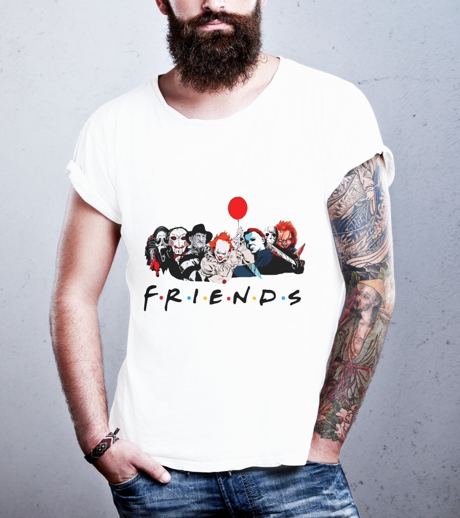 Friends Horror Movie Icons T-Shirt