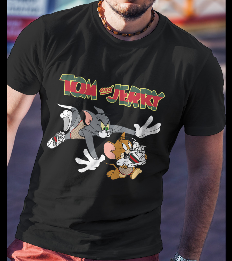 Tom And Jerry Classic Cartoon Chase T-Shirt