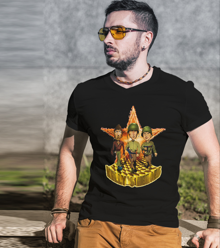 Kelly's Heroes 3 Soldiers Golden Star T-Shirt