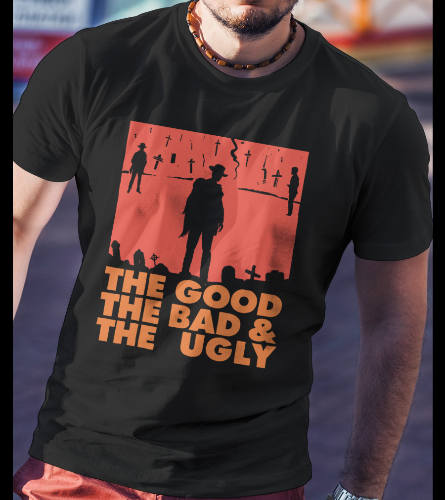 The Good The Bad And The Ugly Western Silhouette Scene T-Shirt