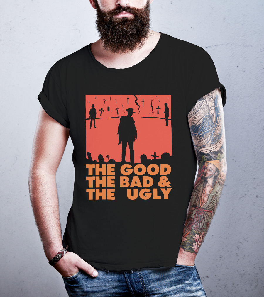 The Good The Bad And The Ugly Western Silhouette Scene T-Shirt