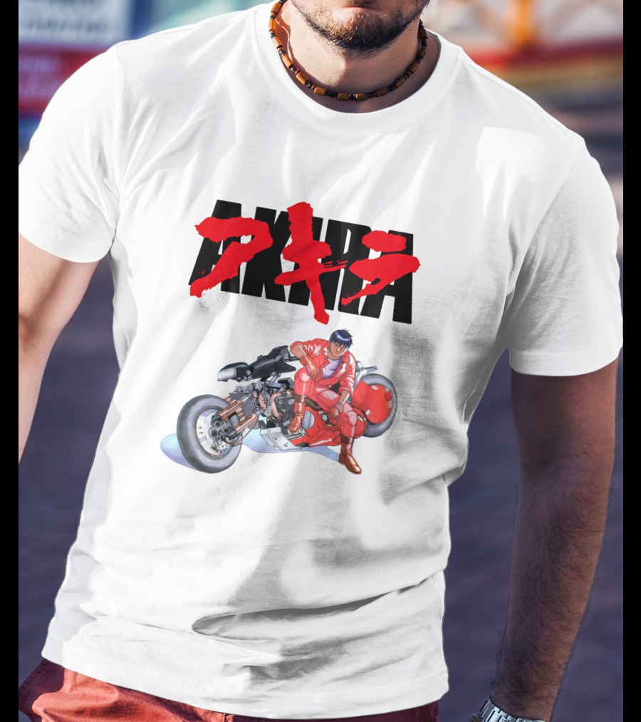 AKIRA Iconic Kaneda And Motorcycle Scene T-Shirt