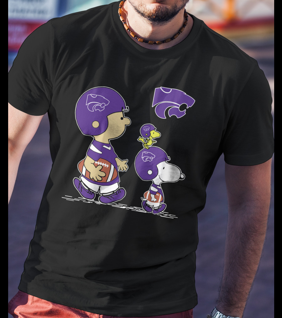 Kansas State Wildcats Football Characters Peanuts T-Shirt