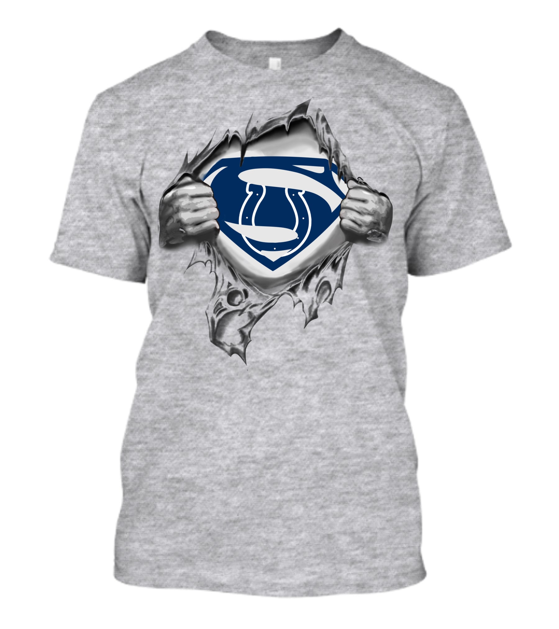 Indianapolis Colts Superman Logo Tear T-Shirt