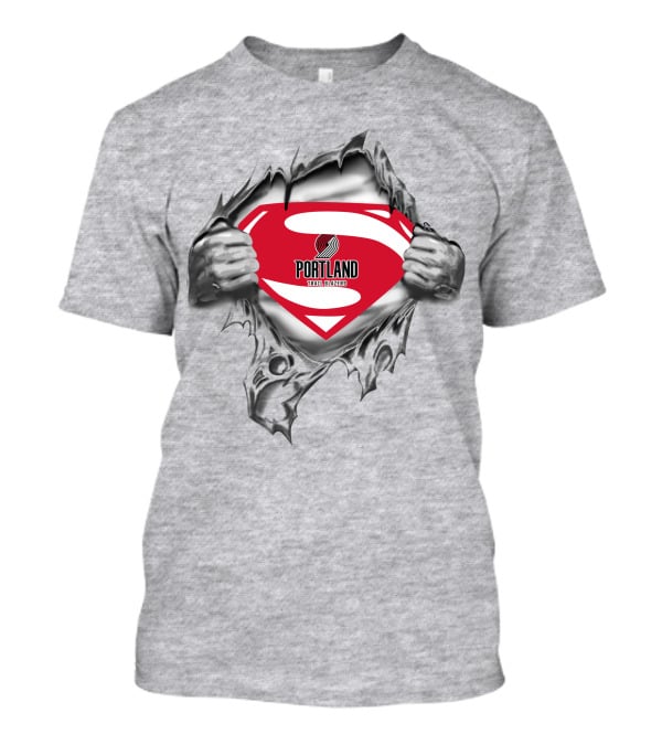 Portland Trail Blazers Superman Emblem T-Shirt