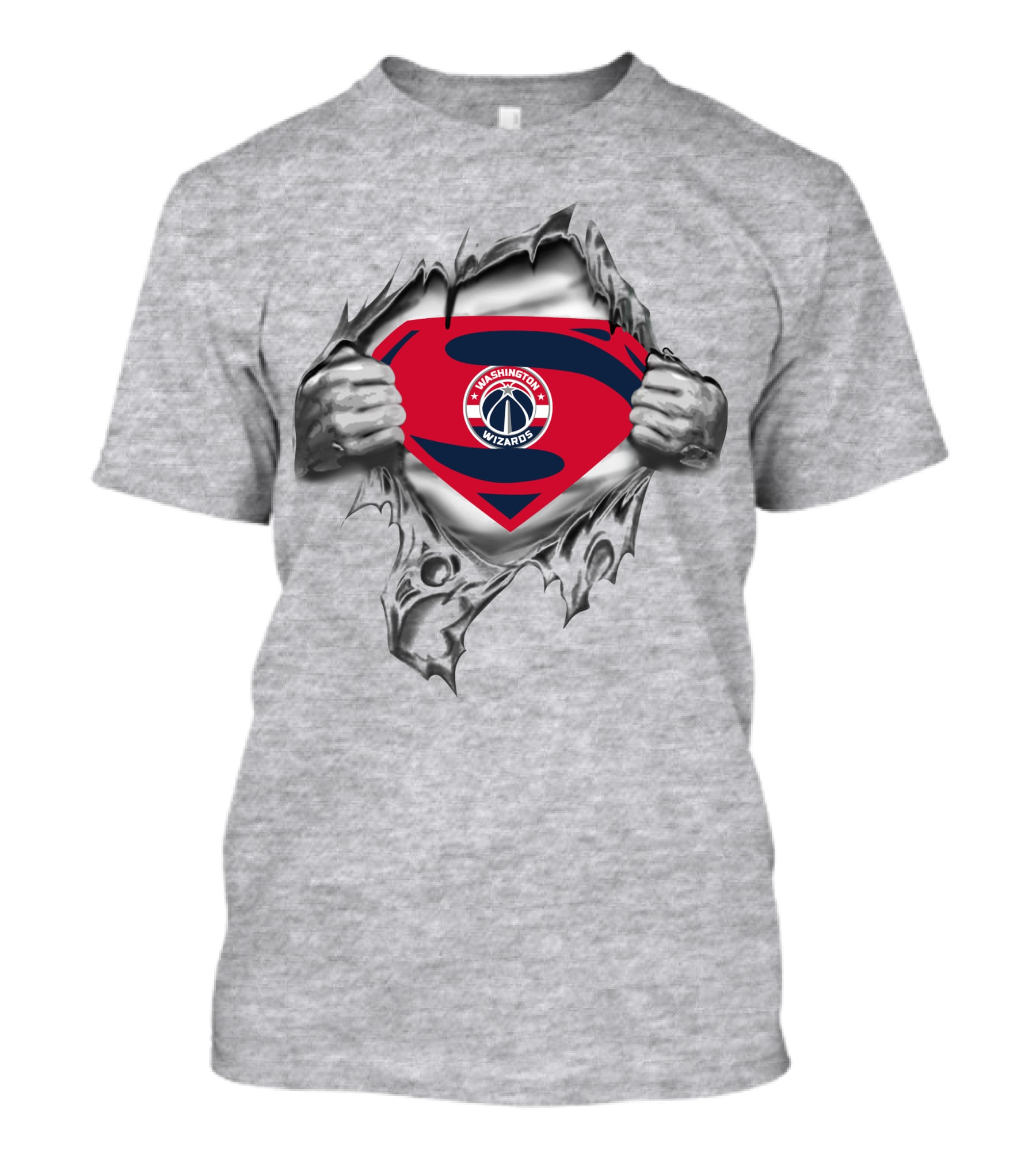 Washington Wizards Super Hero Logo Display T-Shirt