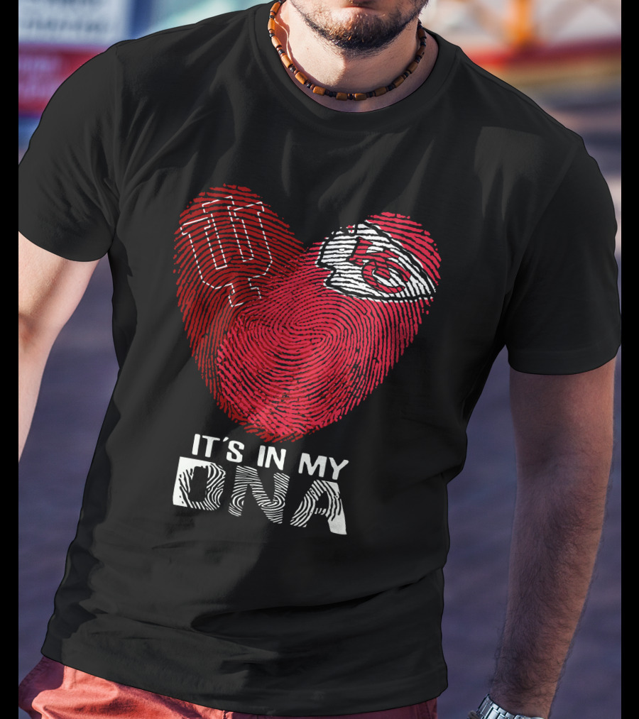 Indiana Hoosiers Kansas City Chiefs Heart It's In My Dna T-Shirt