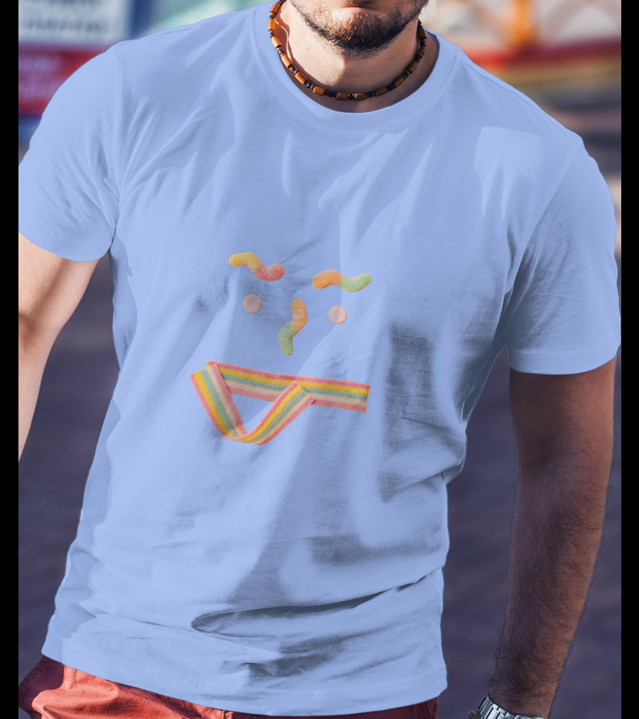 Sugar Smile Candy Face Rainbow T-Shirt