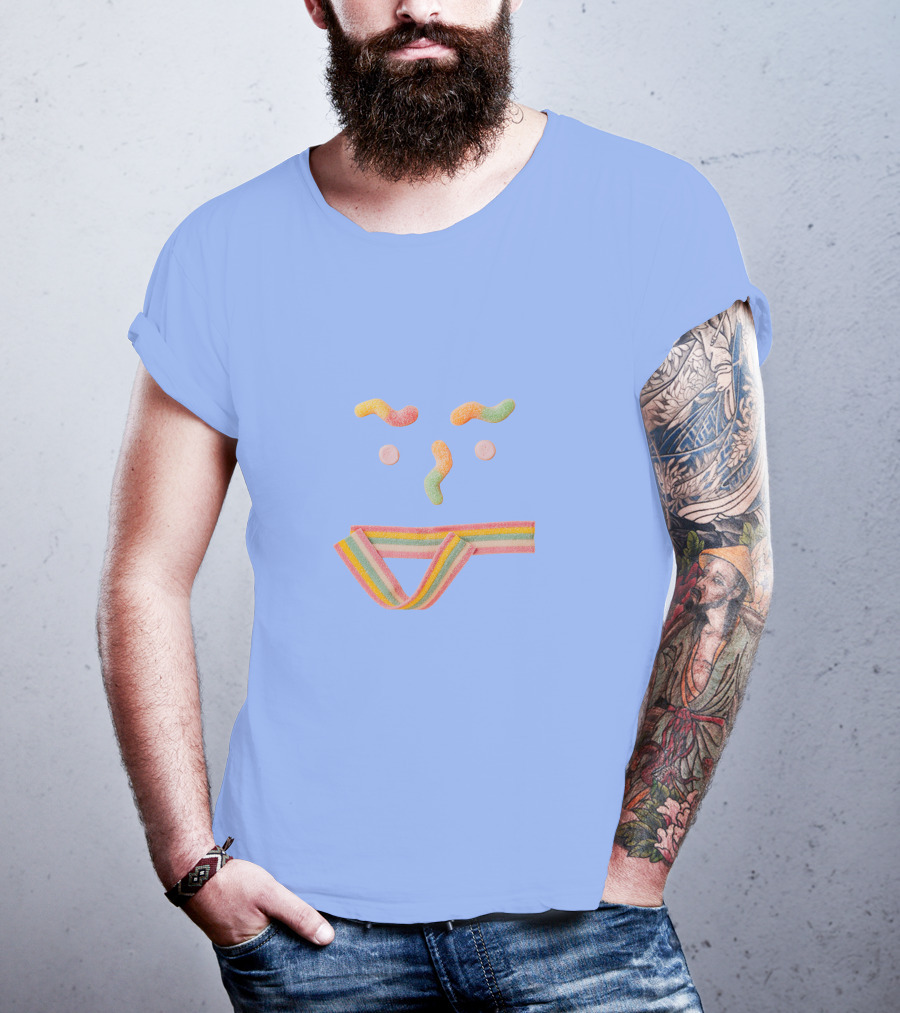 Sugar Smile Candy Face Rainbow T-Shirt