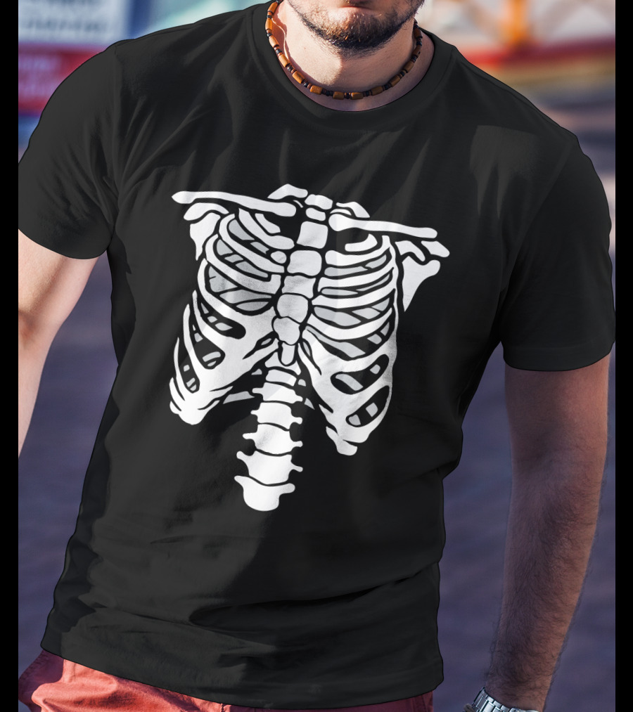 Skeletal Ribcage Humor T-Shirt