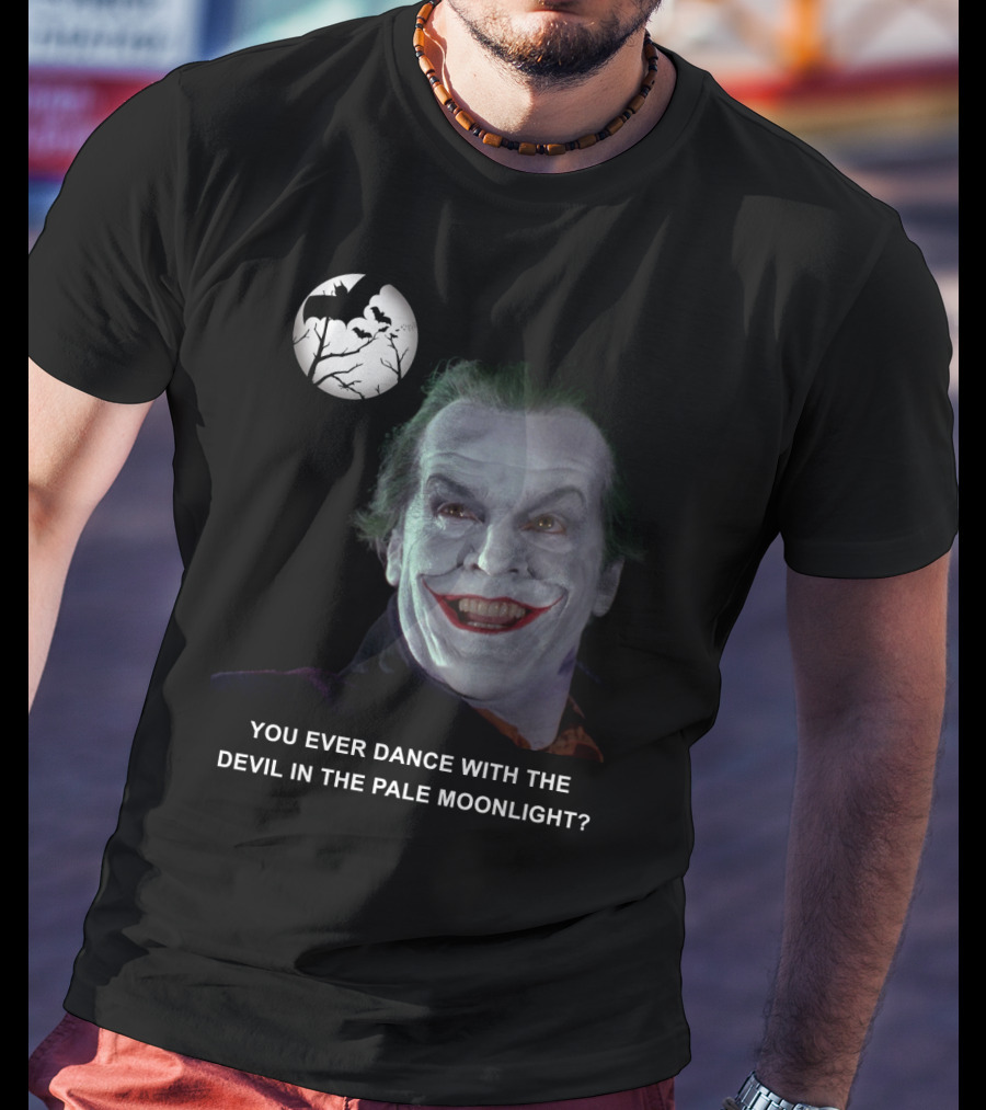 Joker Batman Jack Nicholson Smile Iconic Villain T-Shirt