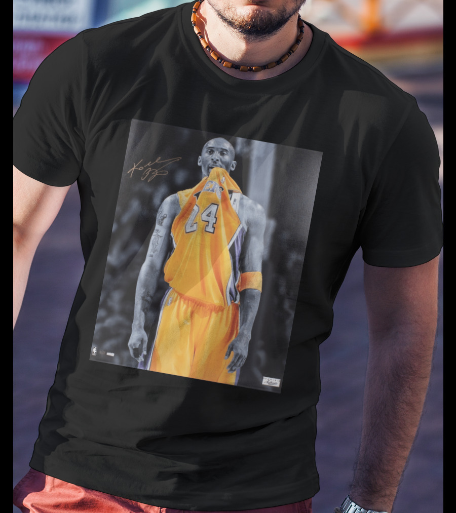 Kobe Bryant Mamba Mentality Lakers Basketball Icon 24 Signature T-Shirt