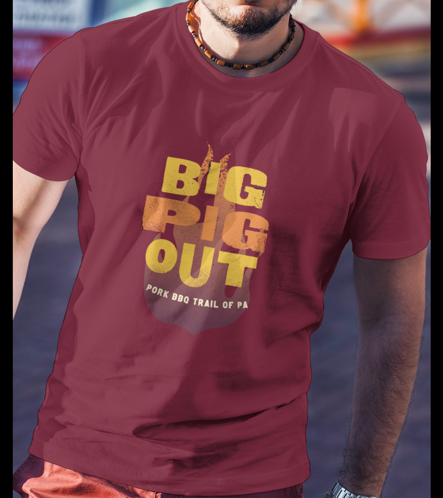 Big Pig Out Pork BBQ Trail Of PA T-Shirt