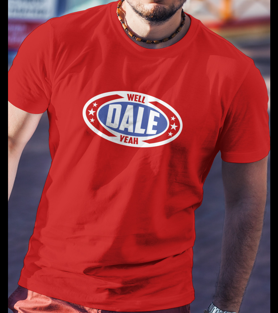 Dale Brisbys Rodeo Time Well Dale Yeah Stars Badge T-Shirt