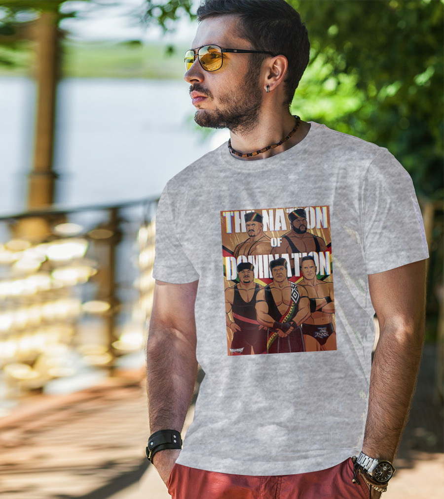 The Nation Of Domination The Rock Nolanium Art Drawing T-Shirt