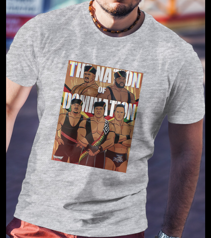 The Nation Of Domination The Rock Nolanium Art Drawing T-Shirt