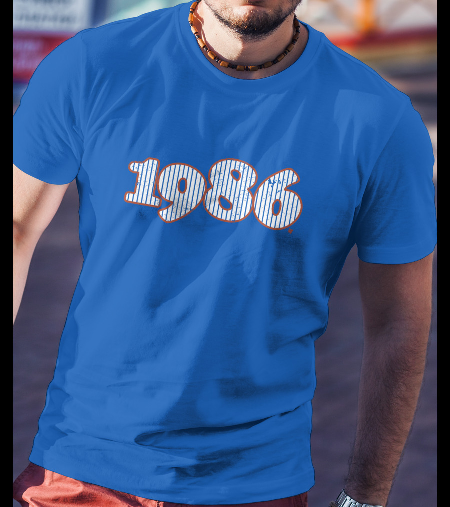 BreakingT New York Mets 1986 Lindor Game T-Shirt