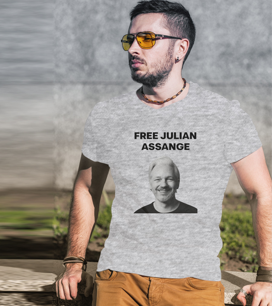 Free Julian Assange WikiLeaks Shop T-Shirt