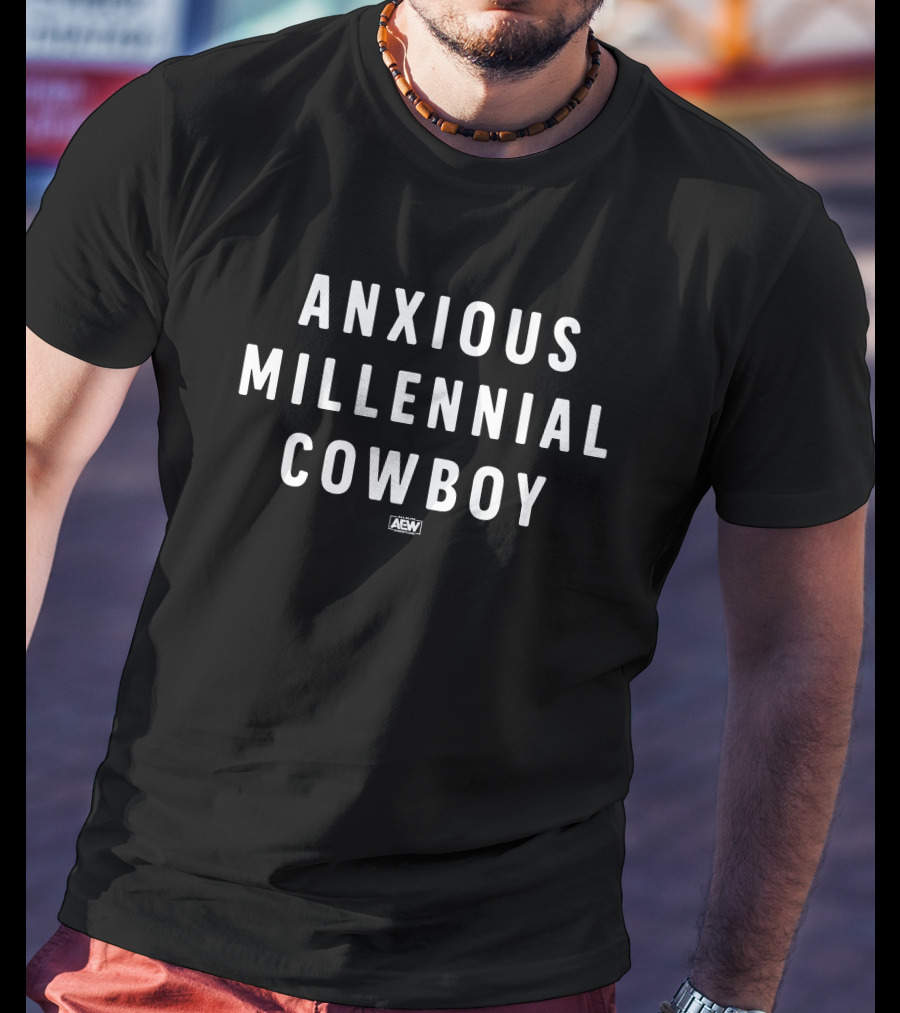 AEW Anxious Millennial Cowboy Adam Page Merchandise T-Shirt