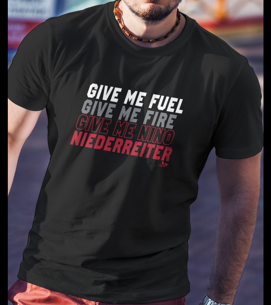 Give Me Fuel Fire Nino Niederreiter NHLPA T-Shirt