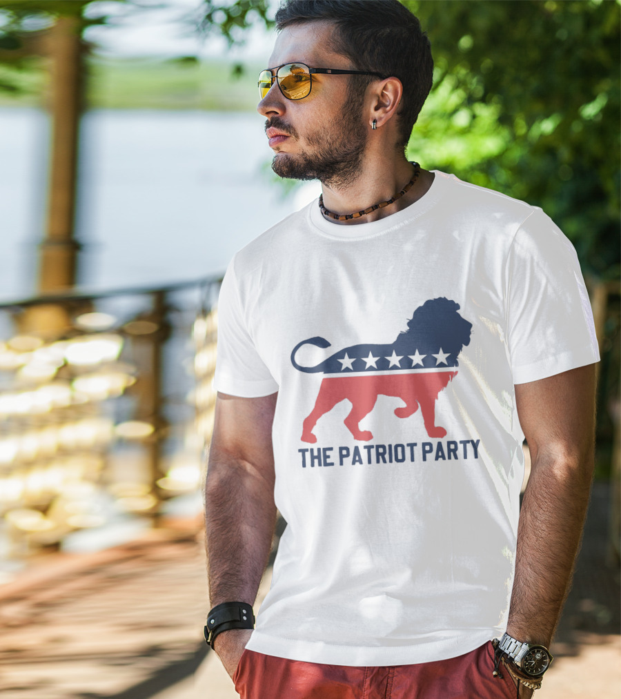 The Patriot Party Lion With Stars T-Shirt