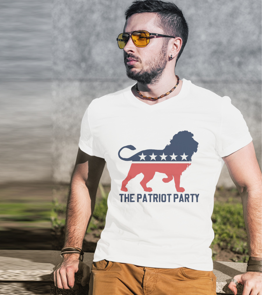The Patriot Party Lion With Stars T-Shirt