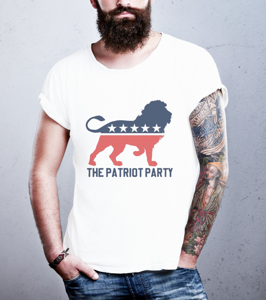 The Patriot Party Lion With Stars T-Shirt
