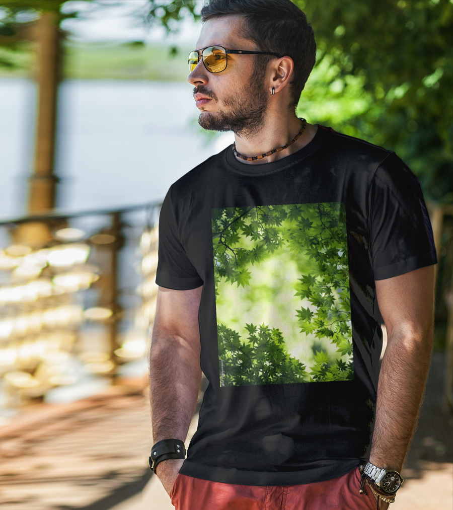 Short Lush Green Canopy Leaves T-Shirt