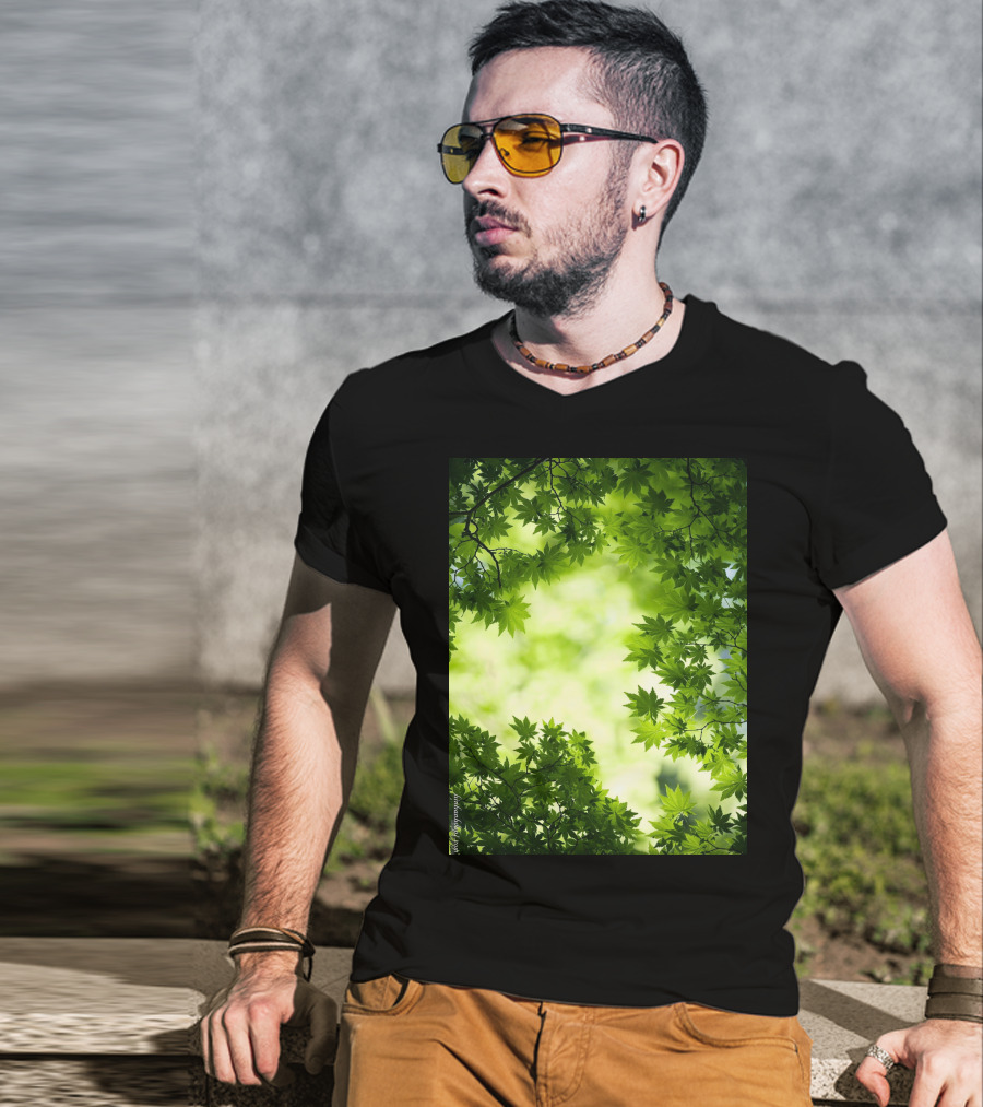 Short Lush Green Canopy Leaves T-Shirt