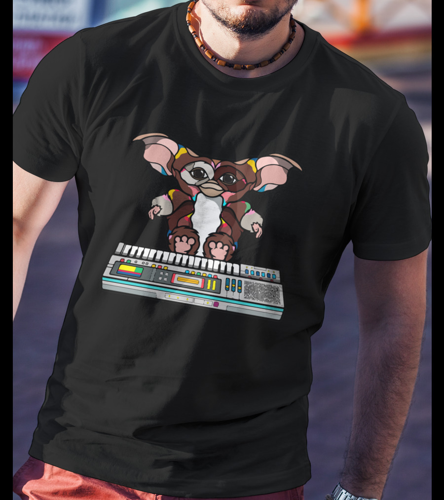 Gremlins Gizmo Synthesizer Keyboard T-Shirt