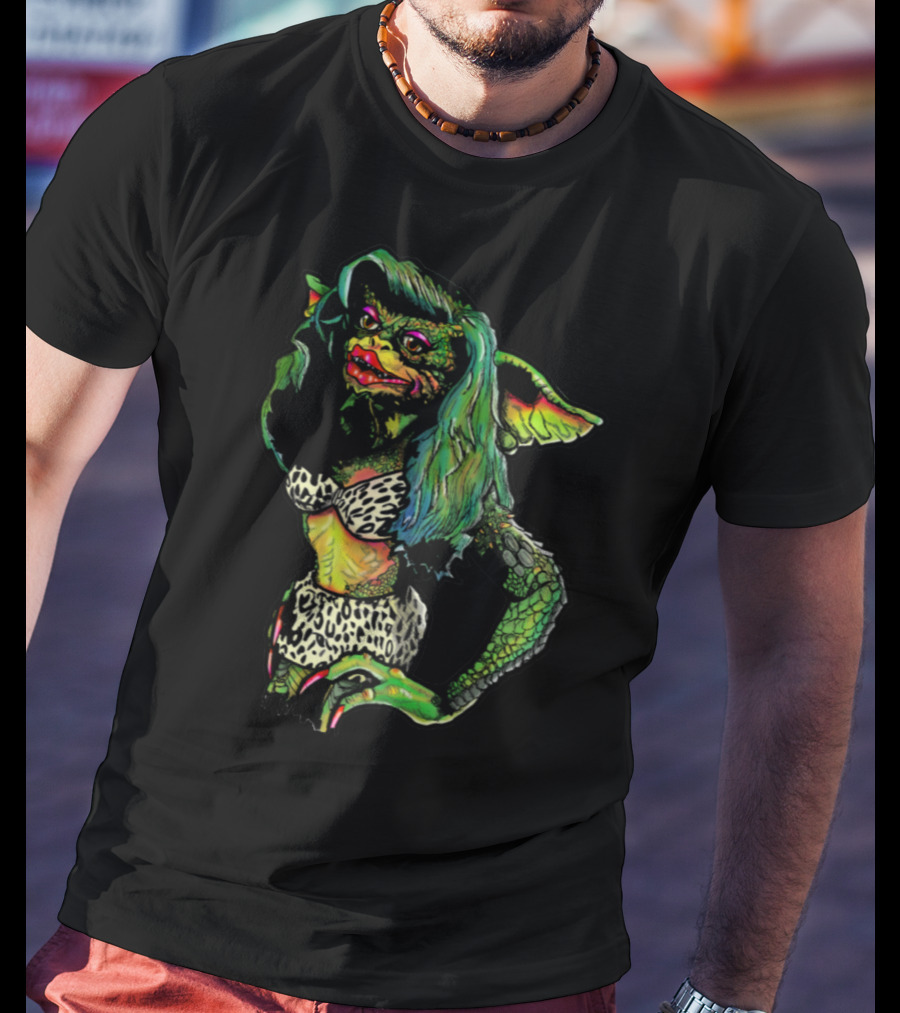 Gremlins Greta Gremlin Leopard Print Fashion T-Shirt