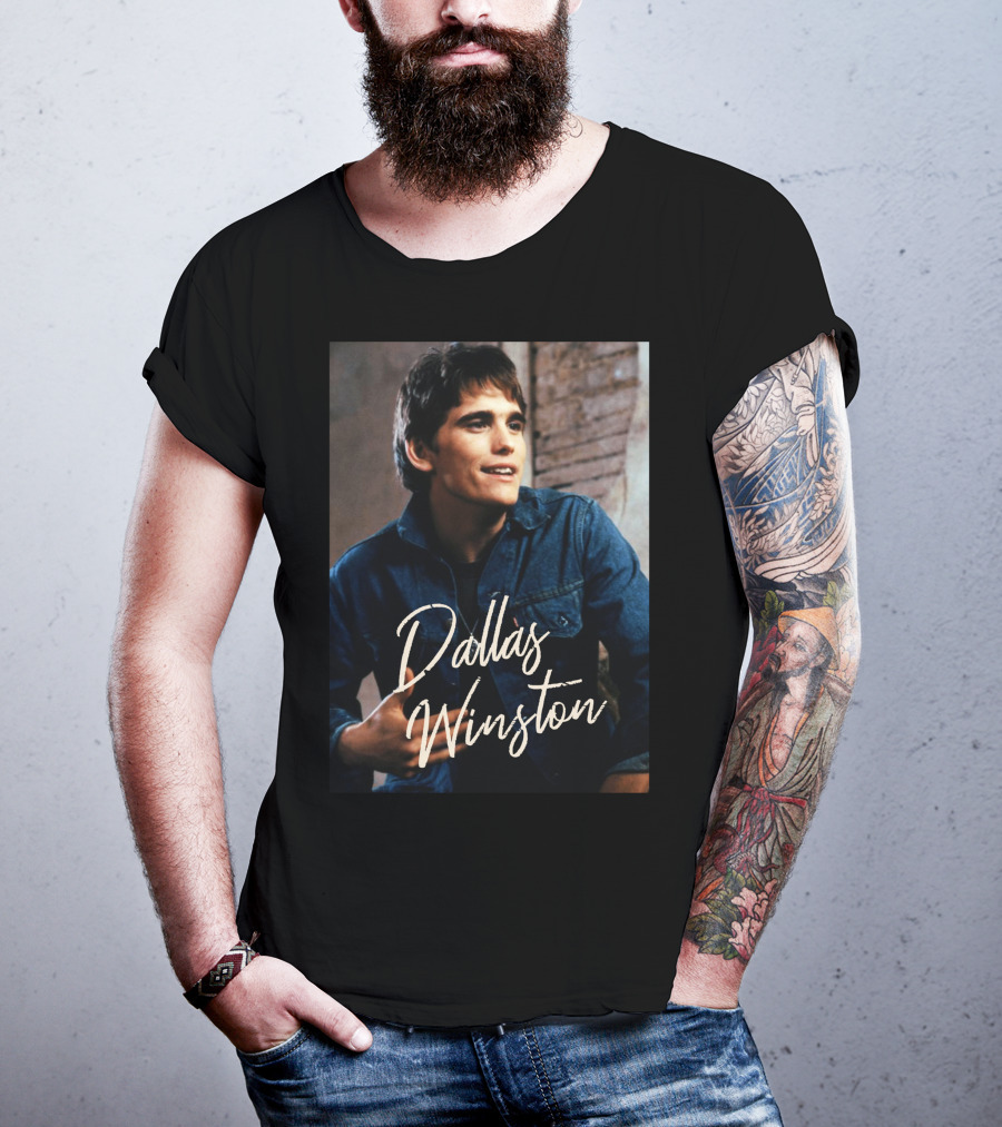 Dallas Winston The Outsiders 80s Movie Retro Denim T-Shirt
