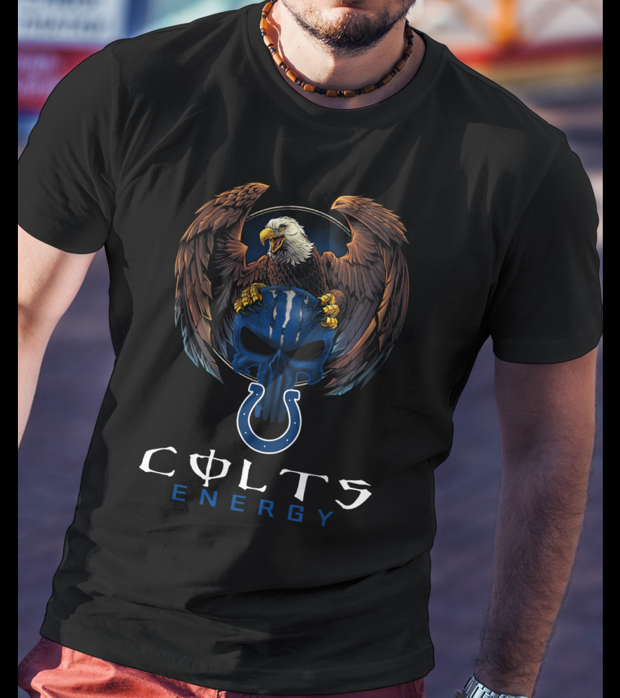 Colts Energy Eagle Skull T-Shirt