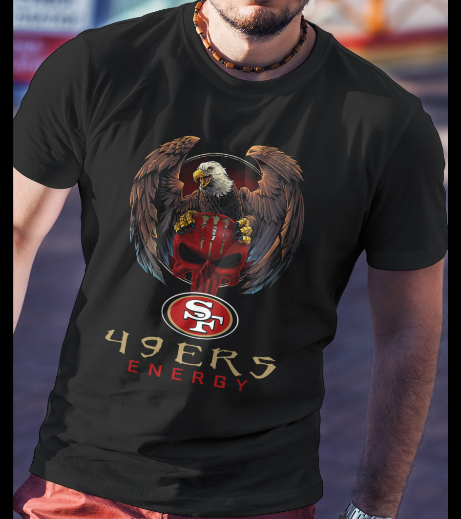 49ers Energy San Francisco 49ers Eagle Skull T-Shirt