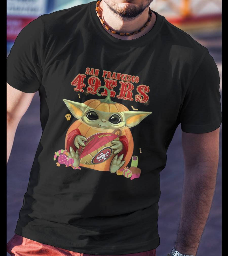 San Francisco 49ers Football Yoda Halloween T-Shirt