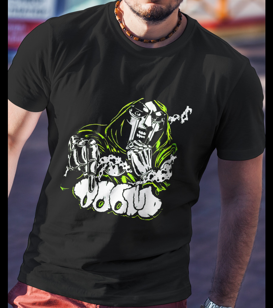 MF Doom Hip Hop Villain Mask Graffiti T-Shirt