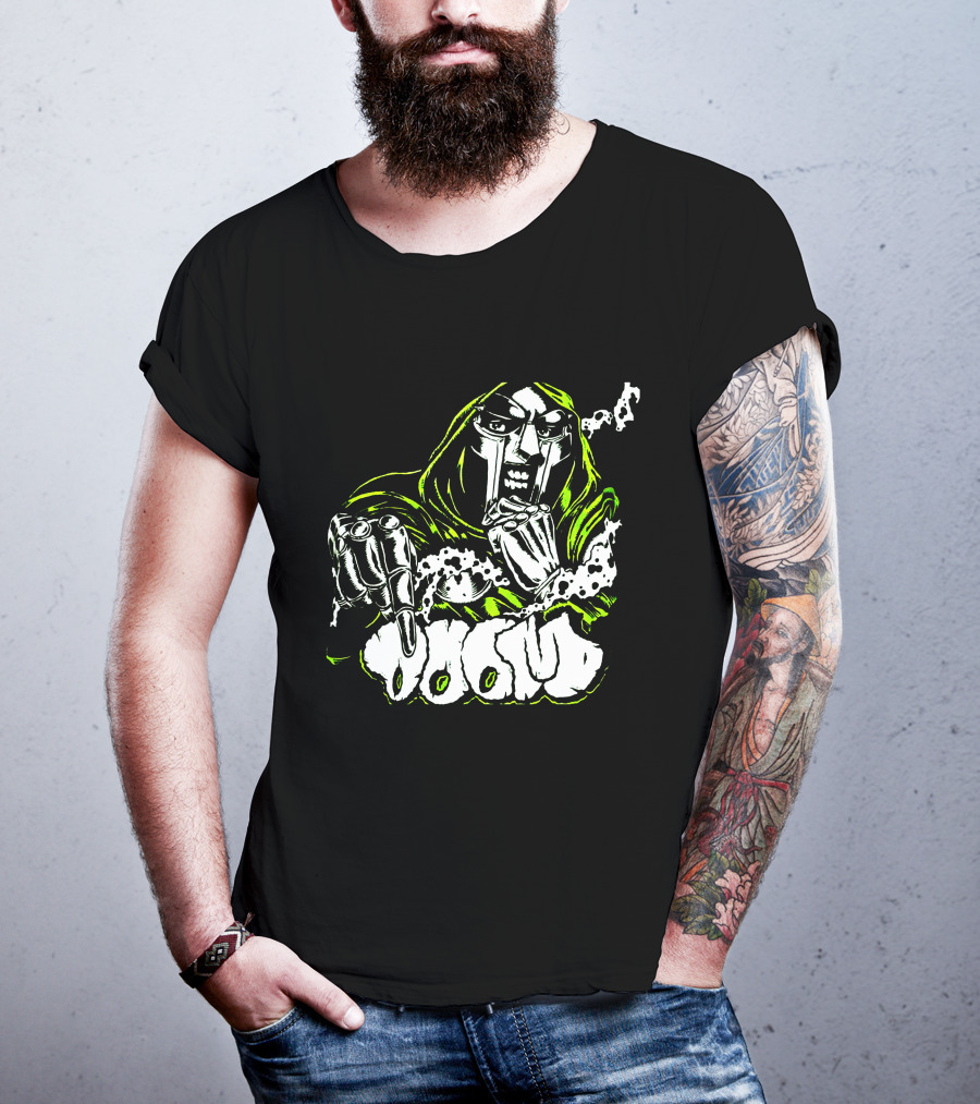 MF Doom Hip Hop Villain Mask Graffiti T-Shirt