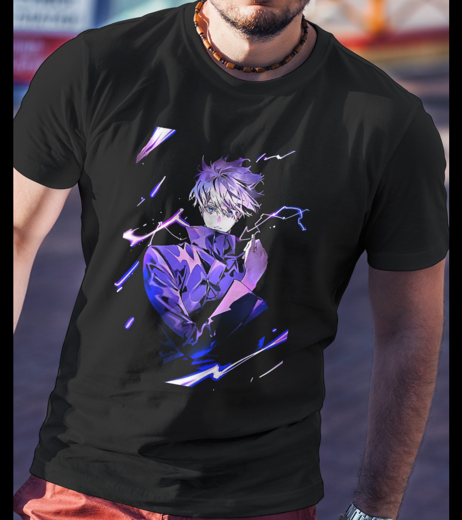 Gojo Satoru Jujutsu Kaisen Anime Purple Aura T-Shirt