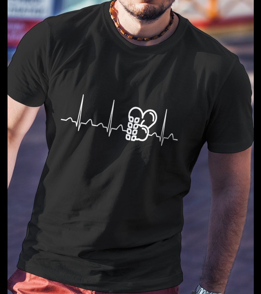 Nutritionist's Heartbeat Love For Apples And Broccoli T-Shirt