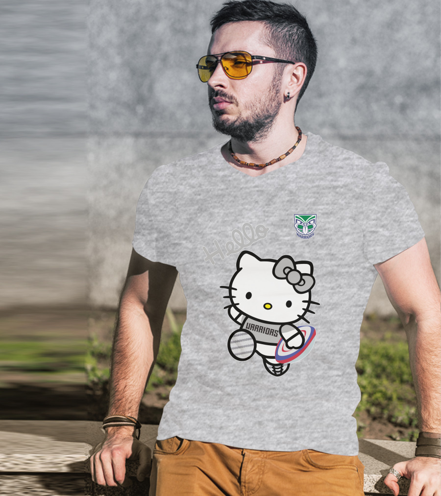 New Zealand Warriors Hello Kitty Rugby T-Shirt