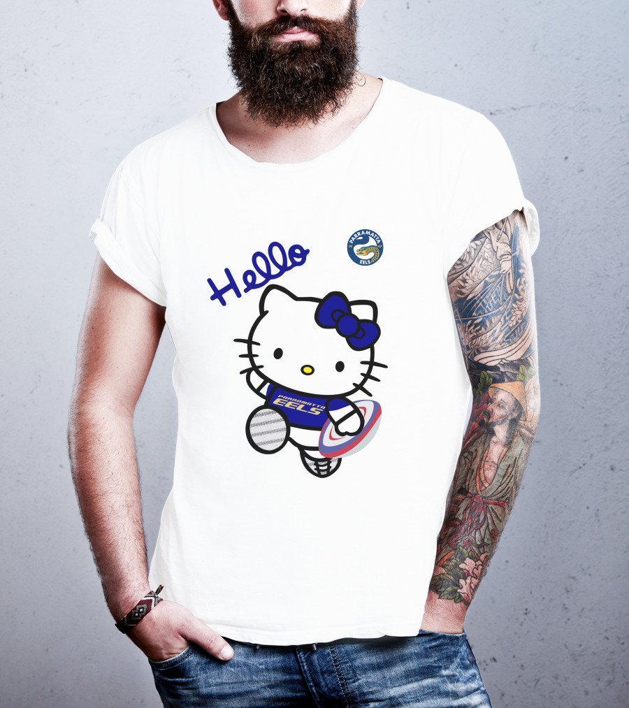 Hello Parramatta Eels Hello Kitty NRL1012 T-Shirt