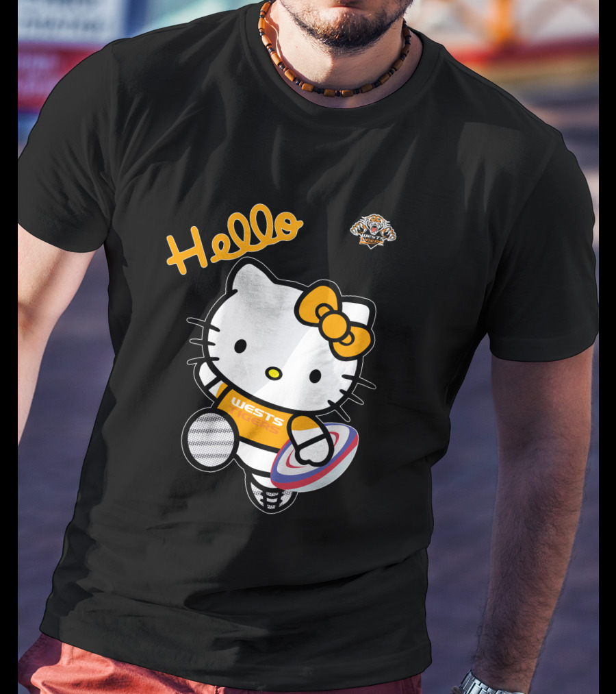 Wests Tigers Hello Kitty Rugby T-Shirt