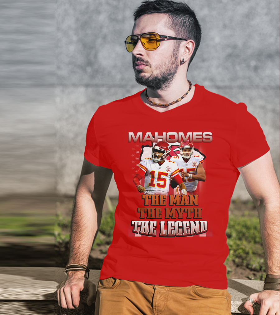 MAHOMES THE MAN THE MYTH THE LEGEND NFL Kansas City Chiefs P504HN6130 T-Shirt