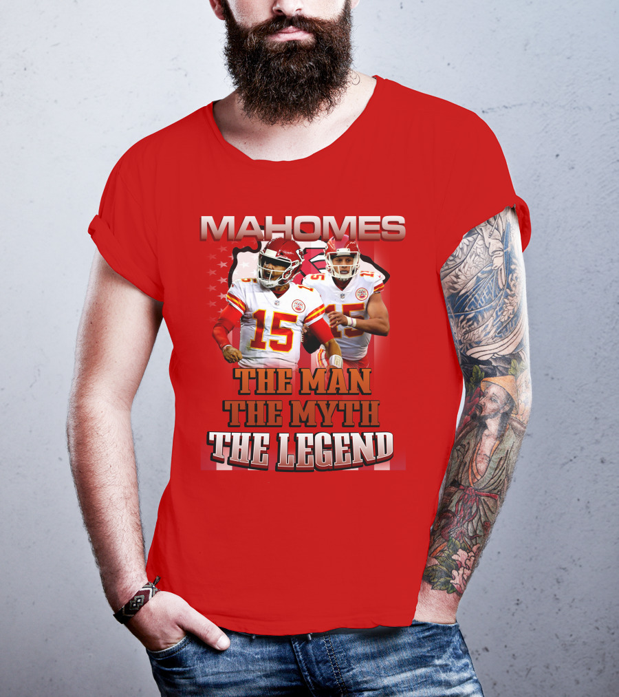 MAHOMES THE MAN THE MYTH THE LEGEND NFL Kansas City Chiefs P504HN6130 T-Shirt