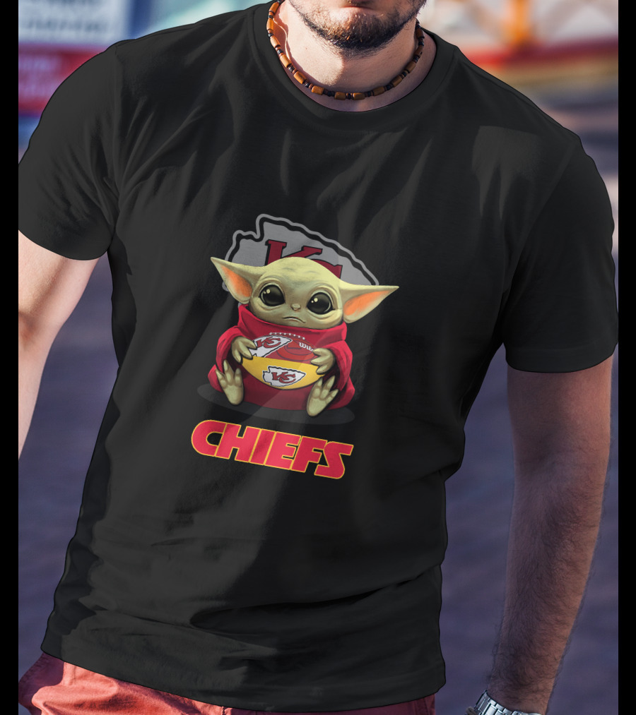 Kansas City Chiefs Baby Yoda Chiefs Football NFL Fan T-Shirt