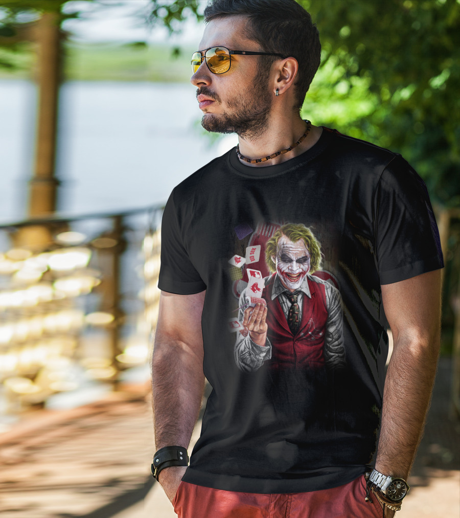 Boston Red Sox Joker Playing Cards Face Paint Iconic T-Shirt