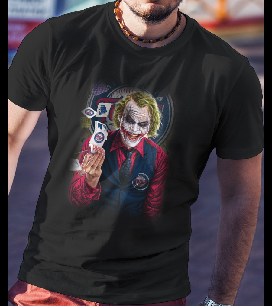 Minnesota Twins Joker MLB Playing Cards T-Shirt