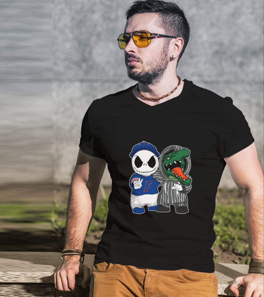 Florida Gators Jack Skellington Nightmare Crossover T-Shirt