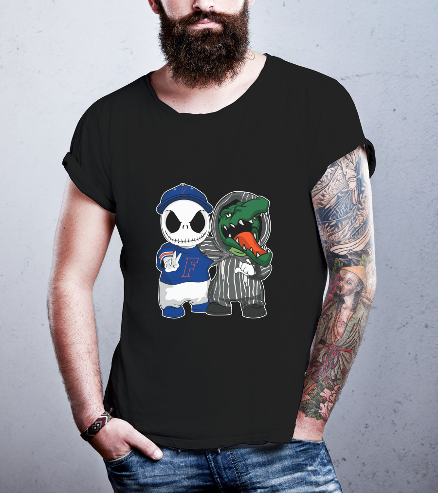 Florida Gators Jack Skellington Nightmare Crossover T-Shirt
