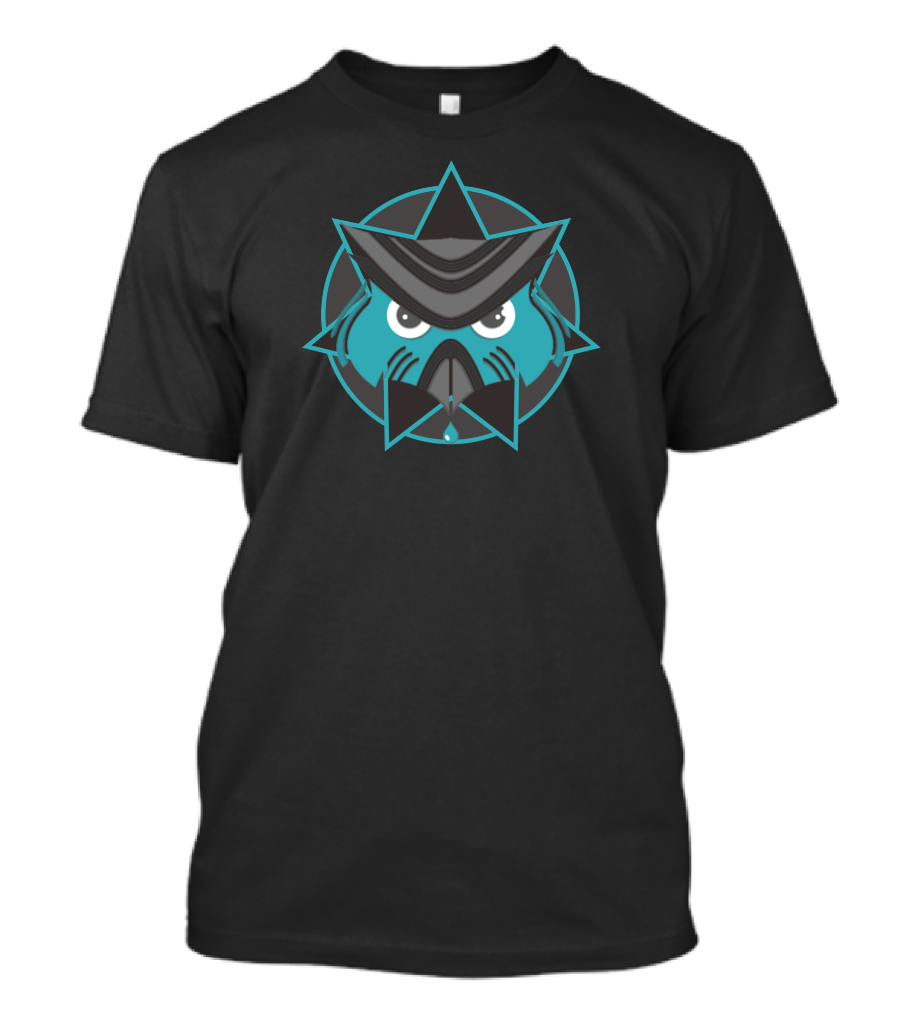 Alone Owl Mask With Star Emblem T-Shirt